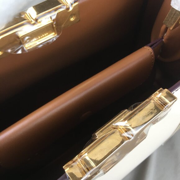 Tory Burch Eleanor Spazzolato Satchel Bag - Picture 14 of 15